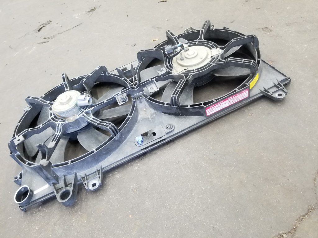 rx8 0408 radiator cooling fans set w/ shroud Rotary Resurrection