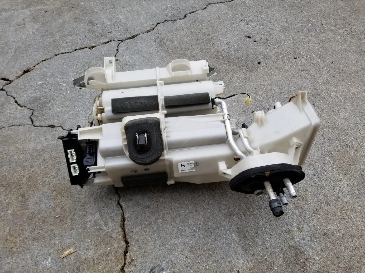 rx8 under dash heater core & a/c evap core box assembly Rotary