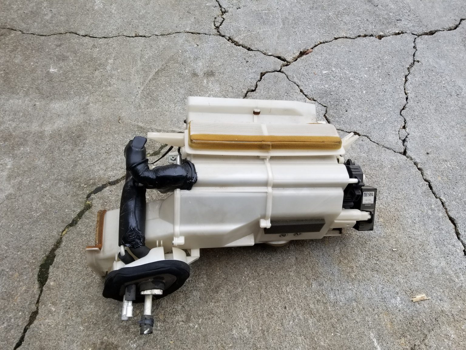 rx8 under dash heater core & a/c evap core box assembly Rotary