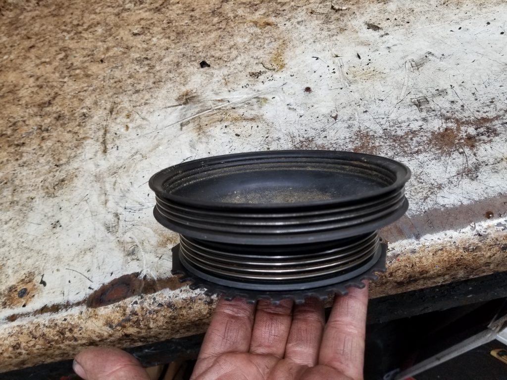 0911 S2 rx8 engine main crank belt pulleys w/ trigger wheel Rotary