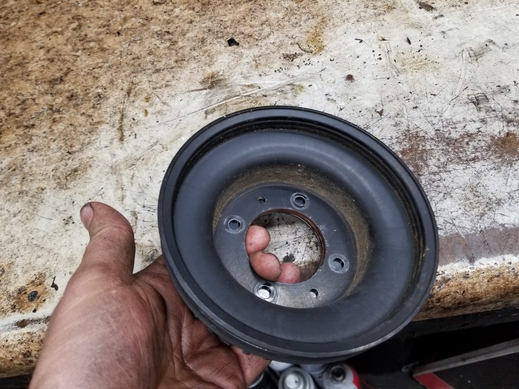 0911 S2 rx8 engine main crank belt pulleys w/ trigger wheel Rotary