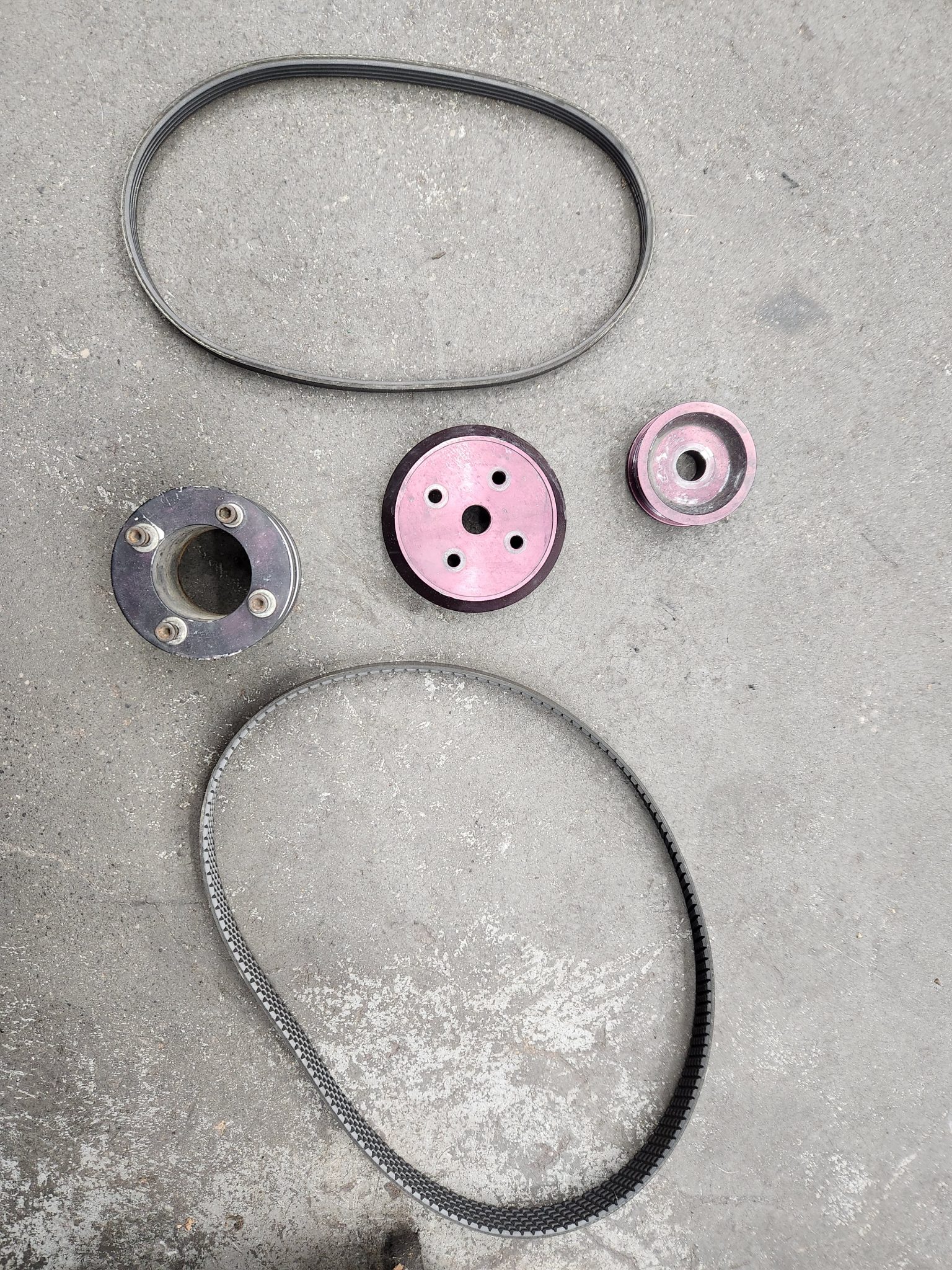 rx7 9395 FD underdrive pulley & belt set; main/crank, water pump