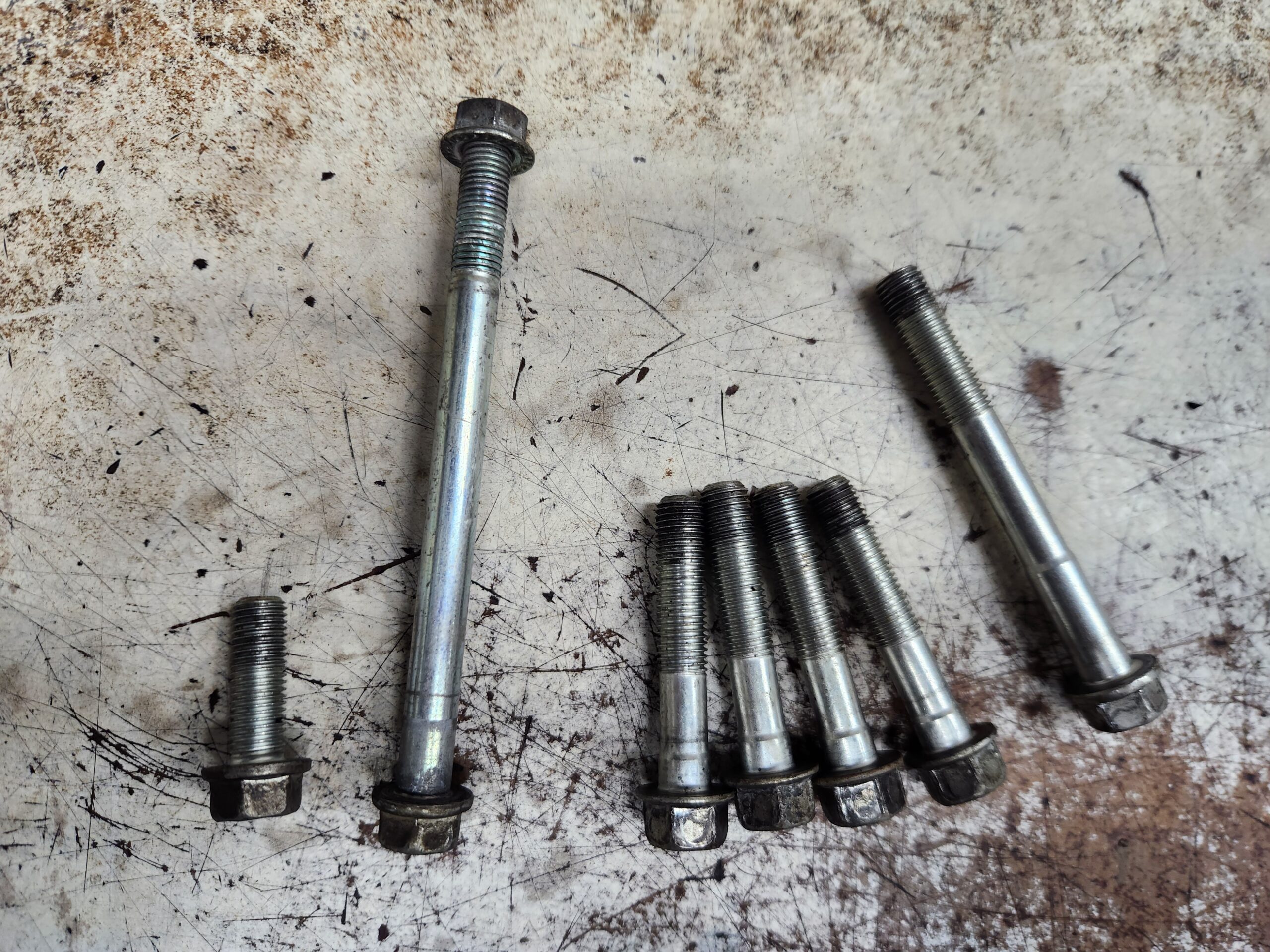 0411 rx8 manual transmission to engine bell housing starter bolts