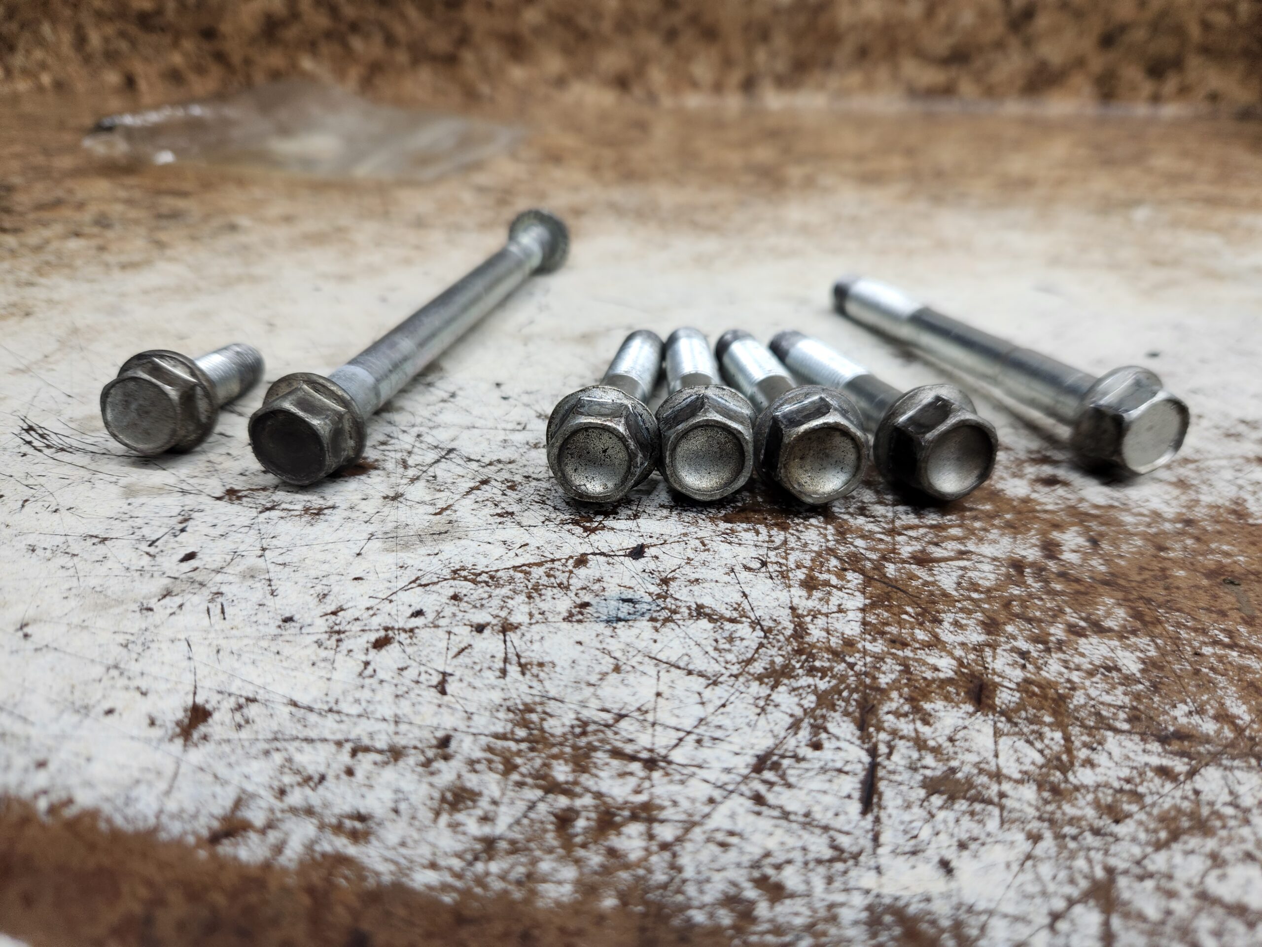 0411 rx8 manual transmission to engine bell housing starter bolts